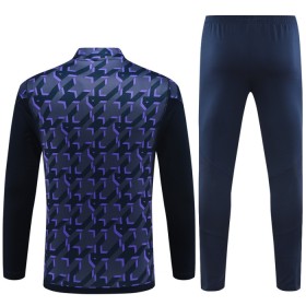 Barn Real Madrid Trainings Sweatshirt Kvarts-Dragkedja 2023-24 Navy